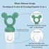 Frozen 3 Baby Fruit Feeder, Teething Toys, Teether Pacifier with Extra Teats, Infant Eating Essentials, BPA Free Baby