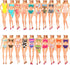 BARWA 12 Items Swimsuits Bathing Clothes for 11.5 inch Doll, 5 Pcs with 2 Pool Floaties and Shoes