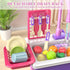 Electric Dishwasher Play Kitchen Sink Toys with Running Water, Play Food & Tableware Accessories for Toddlers Kids