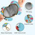 Pandas Round Pacifier Storage Case with Zipper, Portable Pacifier Case for Travel, Diaper Bag & Purse, Pacifier