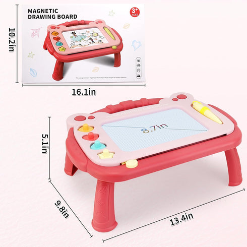 3, 3 HCFJEH Magnetic Drawing Board, Sketch Doodle Board Pad Toy, Educational Learning Toys for Toddlers Learning Toys