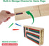 Set, 9 3 2-3 GOTHINK Folding Cribbage Board Game Classic Wooden Cribbage Boards Game for Family Fun, Multi-Colored