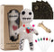 Umakeadeal Voodoo Doll Set Include Spell Cards and 7 Pcs Stress Relief Pins,