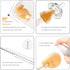 Set HOEREV Portable Baby Silicone Bottle Brush Include Pacifier Brush, Straw Brush, draining Rack, Portable Box