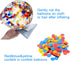 Red Yellow and Blue Latex Balloons with Confetti for Paw Party Decorations, Carnival Circus Birthday Party (80 Packs)