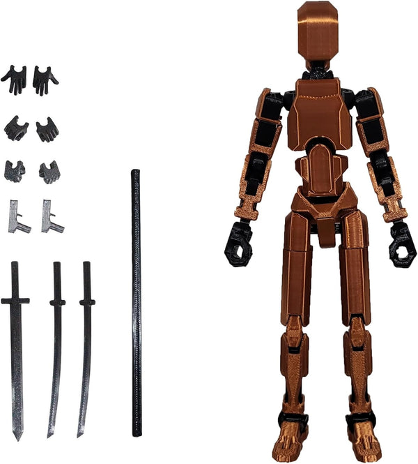 T13 Action Figure - Titan 13 3D Printed Action Figure, Lucky 13, Nova 13, and Dummy 13 Action Figures