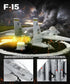 YYKNGYI F15 Set- (223 Fighter Military Army Airplane Building Compatible with Lego Planes and Jets, Gifts