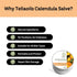 50 Ml 1.7 Oz Teliaoils Calendula Salve (Marigold) For Baby Skin and Facial Use. Soothing Herbal Cream for Rashes