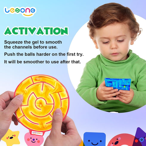 Sensory Fidget Toys for Children with Autism: Calming Gel-Filled Maze for Classroom and Home - Special Needs Sensory