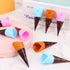 Haiabei 80 Pcs Mini Realistic Artificial Ice Cream Cone Adorable Ice Cream Cone Pretend Play Food Dollhouse