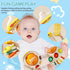 XXEDSPTY 6-12 Montessori Baby Sensory Toys for Months, Silicone Pull String Teething Toy, Infant Fidget Travel Toys