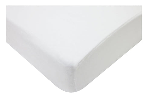 American Baby Company Heavenly Soft Chenille Fitted Crib Sheet, 28" x 52", White, for Boys and Girls