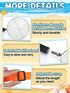 1 Pack 21.6"~33" Sand Sifter with Seashell Bag- Adjustable Shark Tooth Sifter & Sea Shell Bags for Beach Seashell
