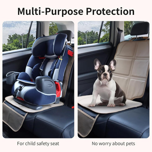 pefirst Car Seat Protector, Extra Thick Car Seat Covers Non-Slip Waterproof Mat Pad Leaving No Imprints Marks for Child