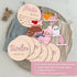 cephira 1-12 Monthly Baby Milestone Maker Discs, Baby Milestone Signs for Newborn Baby, Hello World Newborn Sign