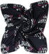 Galabloomer Newborn Receiving Blanket Headband Set, Flower Print Baby Swaddle Blankets (Black Sister)