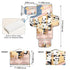 SyXIOP Cartoon Penda Chef Yellow Reusable Baby Pee Pads with Tissue Pocket Changing pad for Changing Table Infant