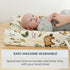 2 Pack Pobibaby - Premium Changing Pad Cover - Ultra-Soft Cotton Blend, Stylish Woodland Pattern, Safe and Snug