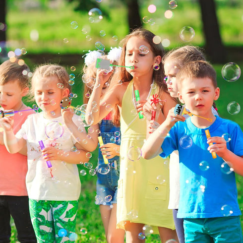 AFZMON 25 Art Painting Party Favors Bubble Wands for Kids, Mini Bubbles Wand Toys, Welcome Back To School