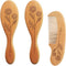XFYSDIY Personalized Baby Hair Brush and Comb Set for Newborn, Custom Wooden Toddler