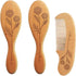 XFYSDIY Personalized Baby Hair Brush and Comb Set for Newborn, Custom Wooden Toddler