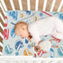 Sports Hockey Fitted Crib Sheet for Boys and Girls, 52 X 28 in, Mini Crib Sheets