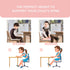 Toddler Booster Seat for Dining Table,Portable Kids Booster Seat - Adjustable, Non-Slip, Lightweight & Easy to Clean