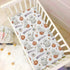 Mazeann 52" 28" 9" Ghosts Pumpkins Halloween Crib Sheets Soft Breathable Fitted Baby Crib Sheets Mattress Cover