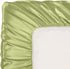 SiinvdaBZX Satin Mini Crib Sheets, 38 x 24In, Silky Soft Mini Portable Crib Sheets, Sage Green
