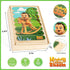 Educational Painted Strip Puzzle Wood Box Set with 8 Scenes from The Animated Children's Show for Ages 3 and Up