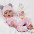 BABESIDE 2 Pcs Reborn Baby Doll Clothes with Hat for 17-22 Inch Baby Dolls, Cute Bunny Pattern Outfits