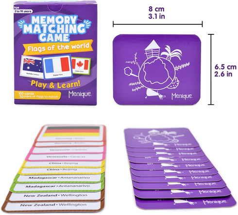 Flags of The World Memory Matching Game by Menique