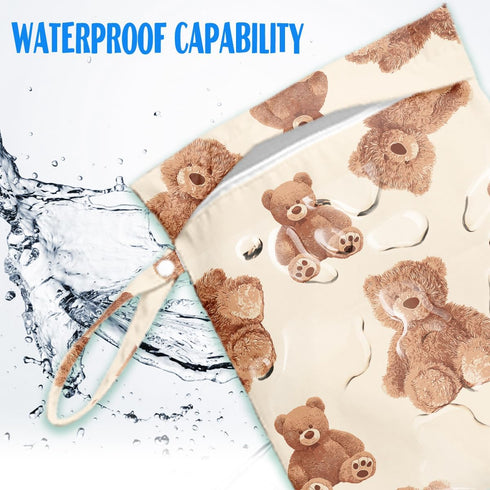 HDHBP Wet Bag for Baby Swimsuit Dirty Clothes Diaper Yoga Gym, Wet Dry Bag, Beach Vacation Essential for Baby Travel