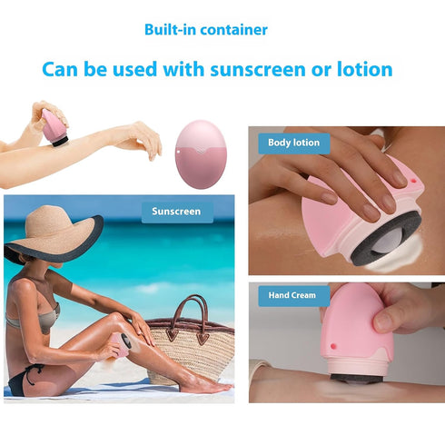 Generic Sunscreen Applicator - Portable - BPA-Free Refillable Roll on Sponge Sunscreen, Suncream & Lotion Applicator