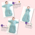 1.5 2-Pack Set, 3-6 95% 5% PuppyPaws Baby Sleep Sack TOG Transitional Swaddle with Arms Up Length Sleeves and Mitten