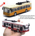 OTONOPI Toy Train Set - Subway Bullet Train High Speed Locomotive Engine Die Cast Model Car for Kids, Pack of 4