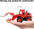 4 Pack Colorful Friction Powered Construction Truck Toys for 3 Years Old Boys and Girls Kids