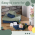 VitalCozy 6 (32 32 Inch,Green,Blue) Pcs Baby Muslin Hooded Bath Towels and Washcloths Muslin Cotton Hooded Baby Towels