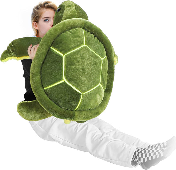Civaner 33 Inches Soft Plush Sea Turtle Stuffed Animal, Giant Plush Pillow Toy for Birthday Graduation Gifts.