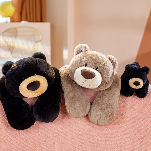 ronivia 19.7" 3.3lbs Weighted Stuffed Animals, Weighted Bear Stuffed Animal Toy Cute Brown Bear Plush Pillow Weighted