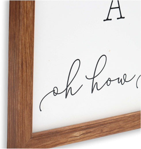 ABC Nursery Wall Art - Modern Large Alphabet Picture for Baby's Room