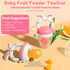 WAJIAYON Baby Fruit Feeder Pacifier | Infant Food Feeder Pacifier & Baby Food Dispensing Spoon | Mesh Fresh Fruit
