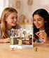 Set Mini Cafe Shop Dollhouse Kit - Charming Coffee Shop Building for Adults, Relaxing DIY Crafts & Miniature Gardening