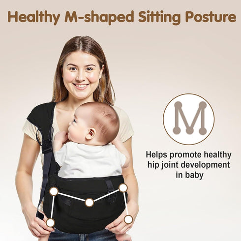 yemyig Carrier,2026 25-60lbs(Black) Baby Sling Carrier,Toddler New Baby Sling with Waist Harness,Portable