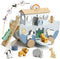 Joyreal Wooden Noah's Ark Toy for 1 Year Old Baby Boy and