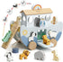 Joyreal Wooden Noah's Ark Toy for 1 Year Old Baby Boy and