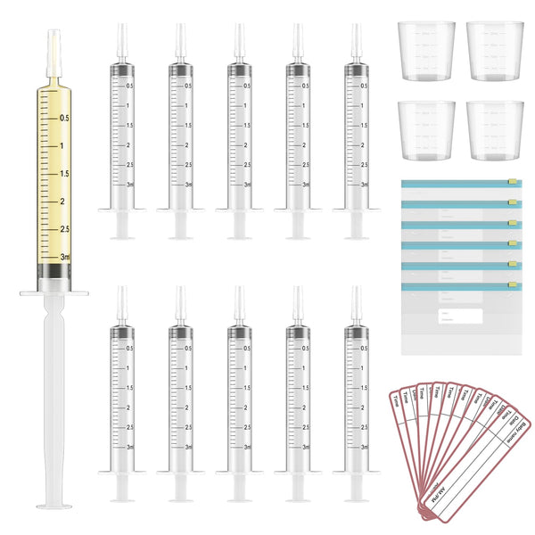60 Sets 3Ml Colostrum Collector Kit Include 60 3ml No Needle Sterile