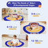 IPOZITO Tummy Baby Gym Play Mat, Oversize Basketball Court Shaped Time Mat, Baby Play Activity Mat for Floor Promote