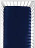 Sweet Jojo Designs Solid Navy Blue Baby or Toddler Fitted Crib Sheet