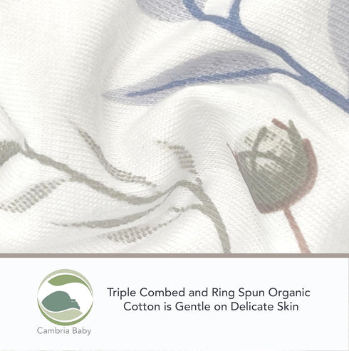 100% 22-26" 40-44" 2 Organic Cotton Fitted Travel Crib Sheets, Perfectly Compatible with Guava Lotus, BabyBjorn, Dream